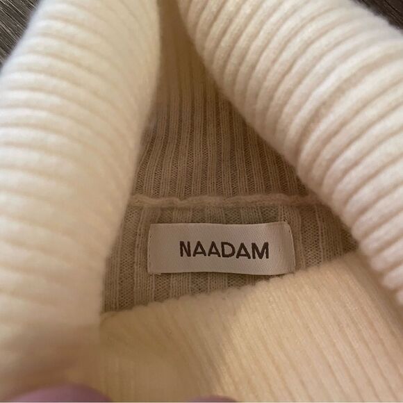 NAADAM Cream Turtleneck Sweater - Picture 6 of 8